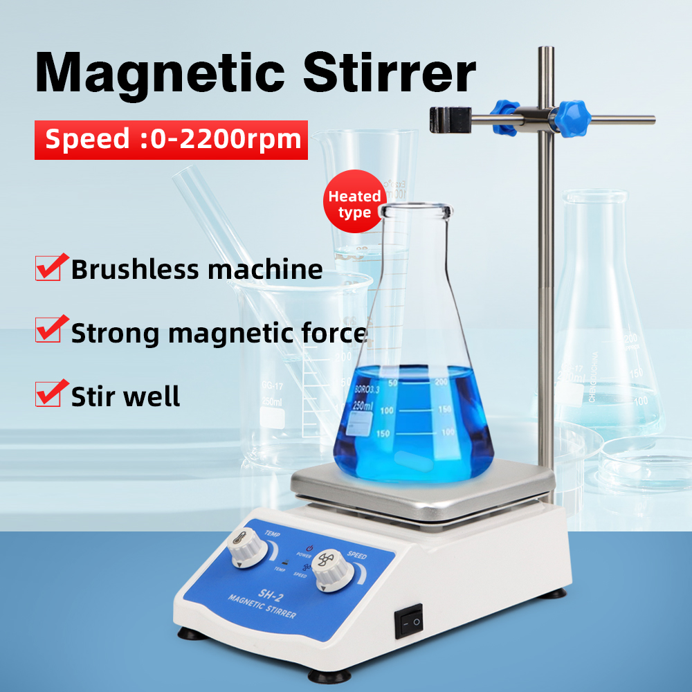 Lab Magnetic Stirrer Hot Plate - SH-2 Verwarming Magneetroerder 2000 ml Mengmachine