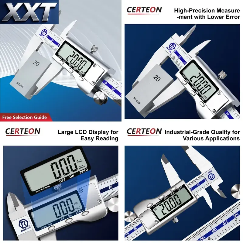 Digital Caliper 150Mm Stainless Steel - XXT Digitale Schuifmaat van RVS met